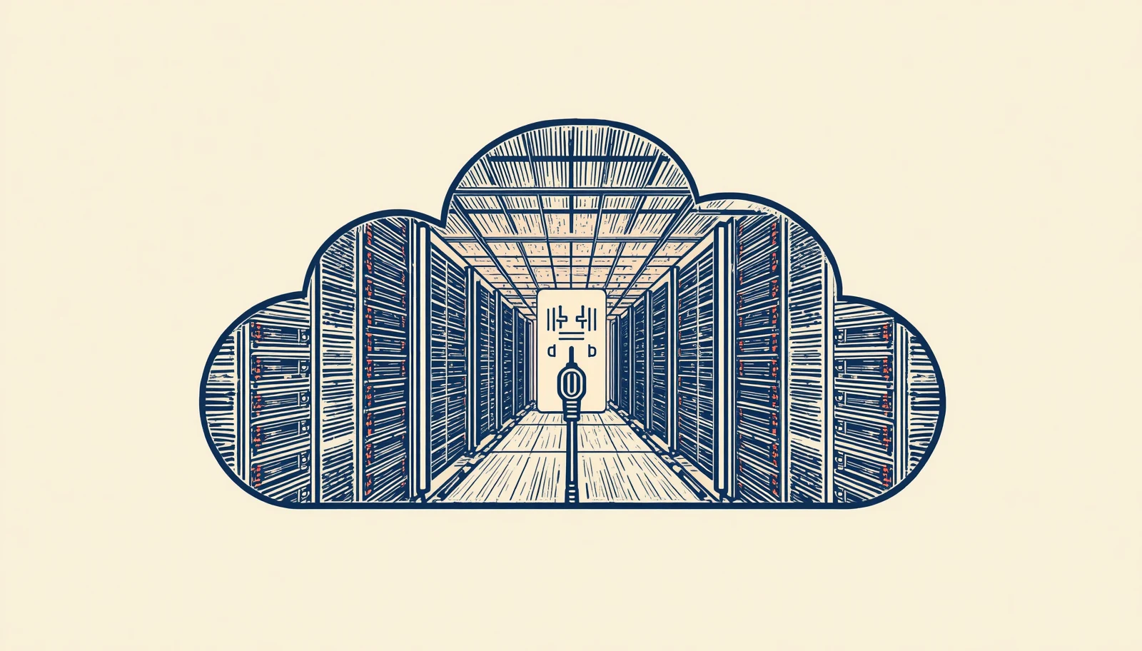 bodegas enormes llenas de computadoras encendidas día y noche que gastan electricidad: la nube consumiendo energía de verdad