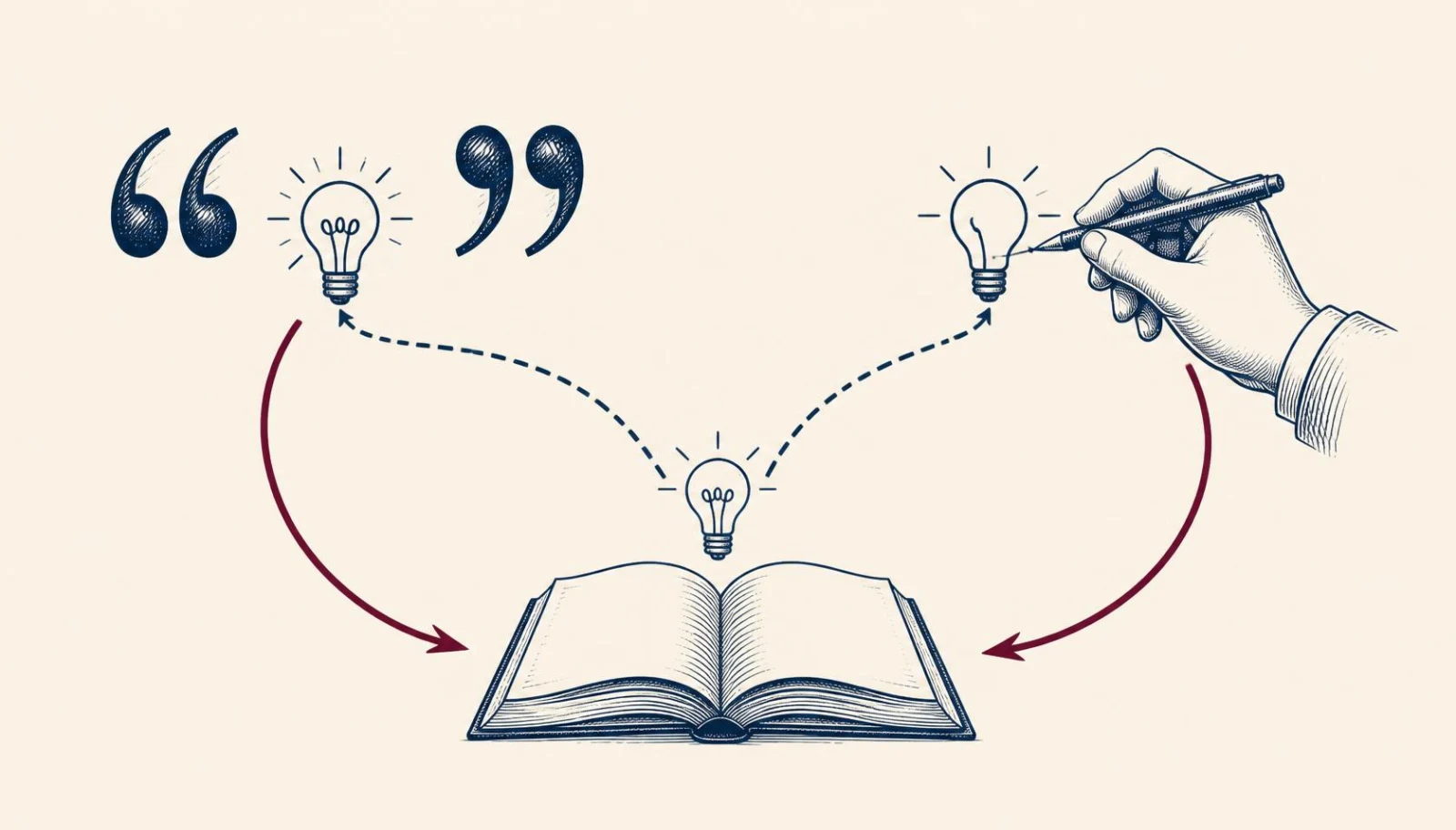 dos maneras de usar una idea ajena: entregarla intacta entre comillas (cita textual) o redibujarla con tus palabras (parafrasis), ambas dando credito a la fuente